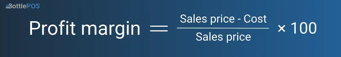COGS equation for wine profit margins