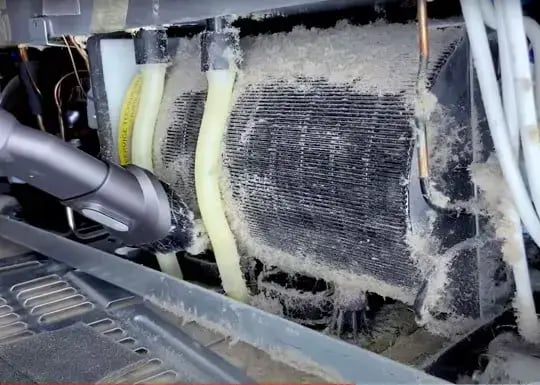 Dirty fridge coils