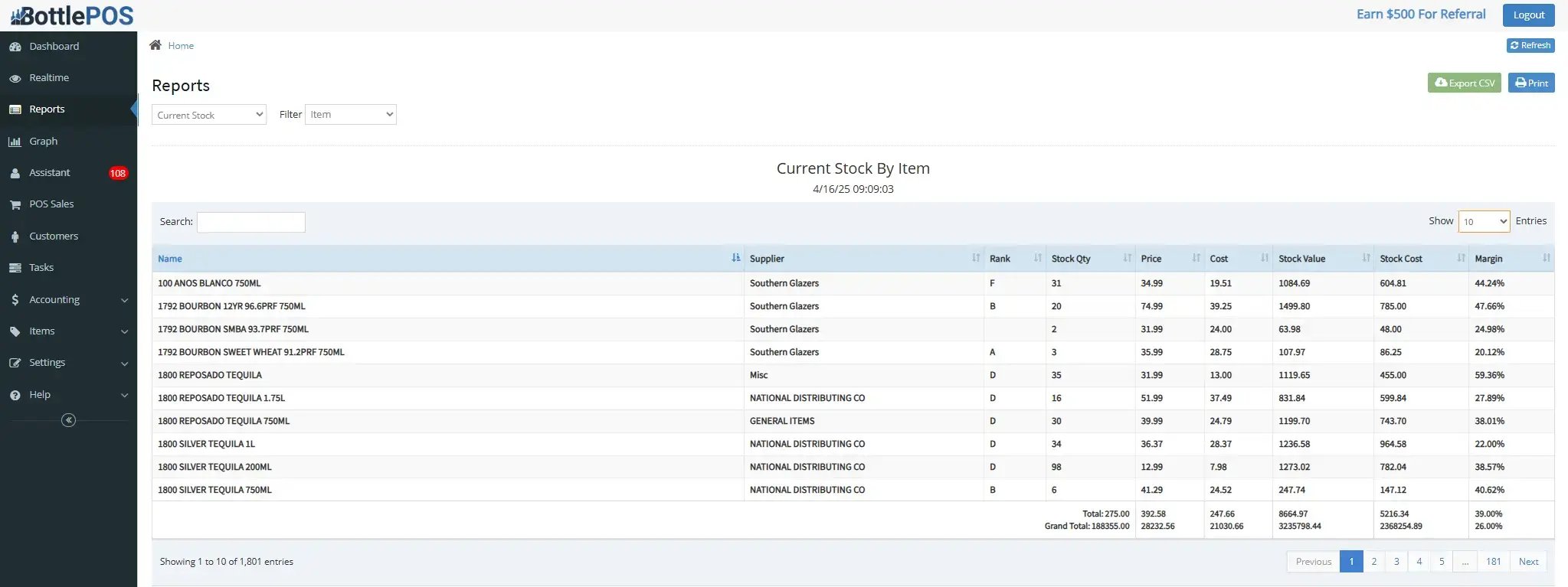 BPOS Guide - inventory report