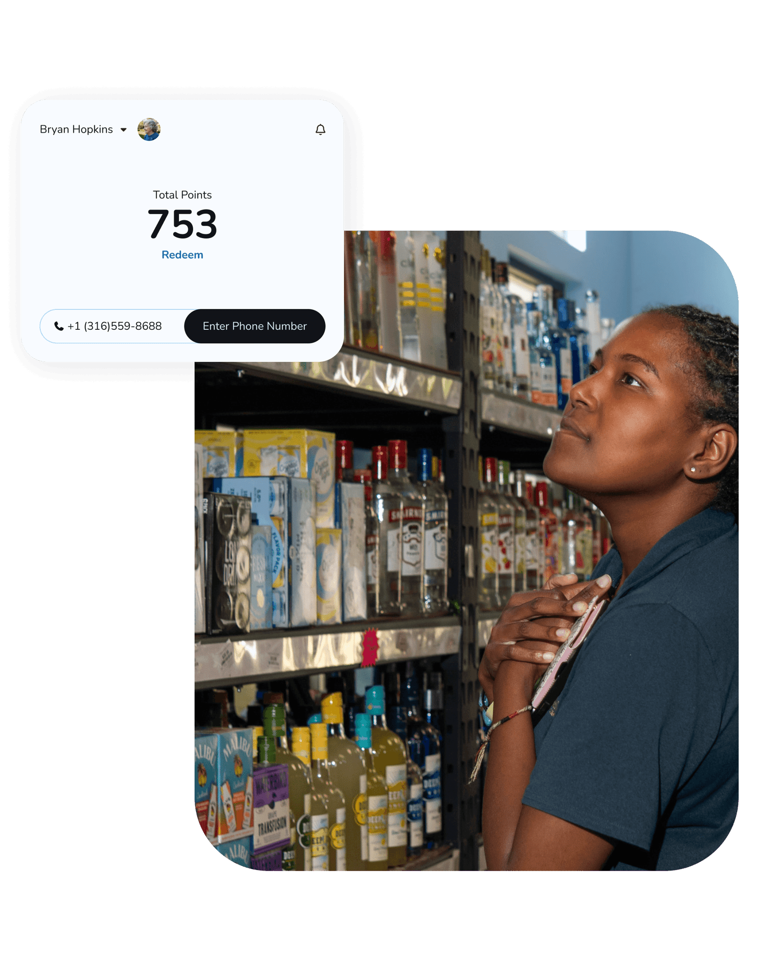 shopper building in-store points