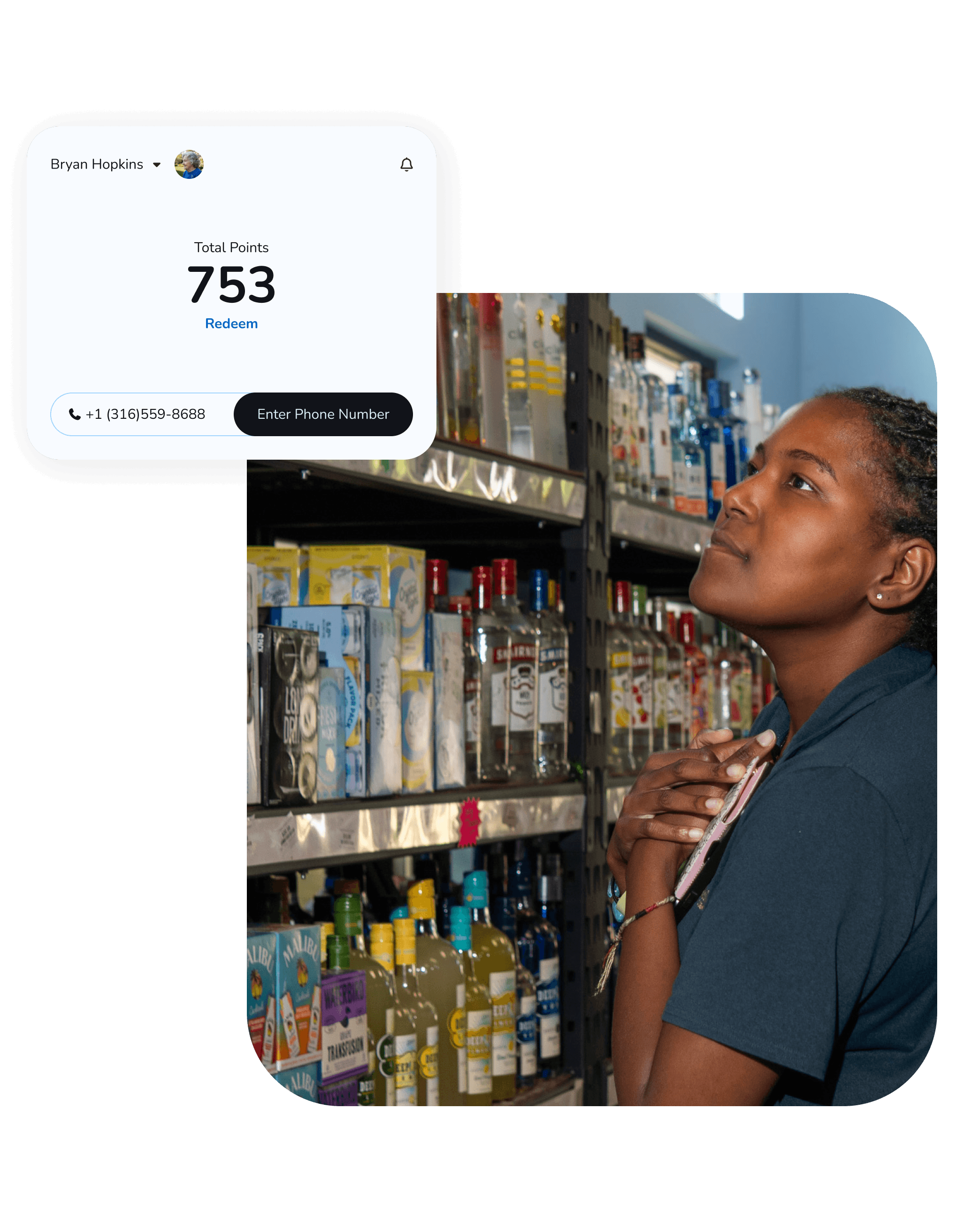shopper building in-store points