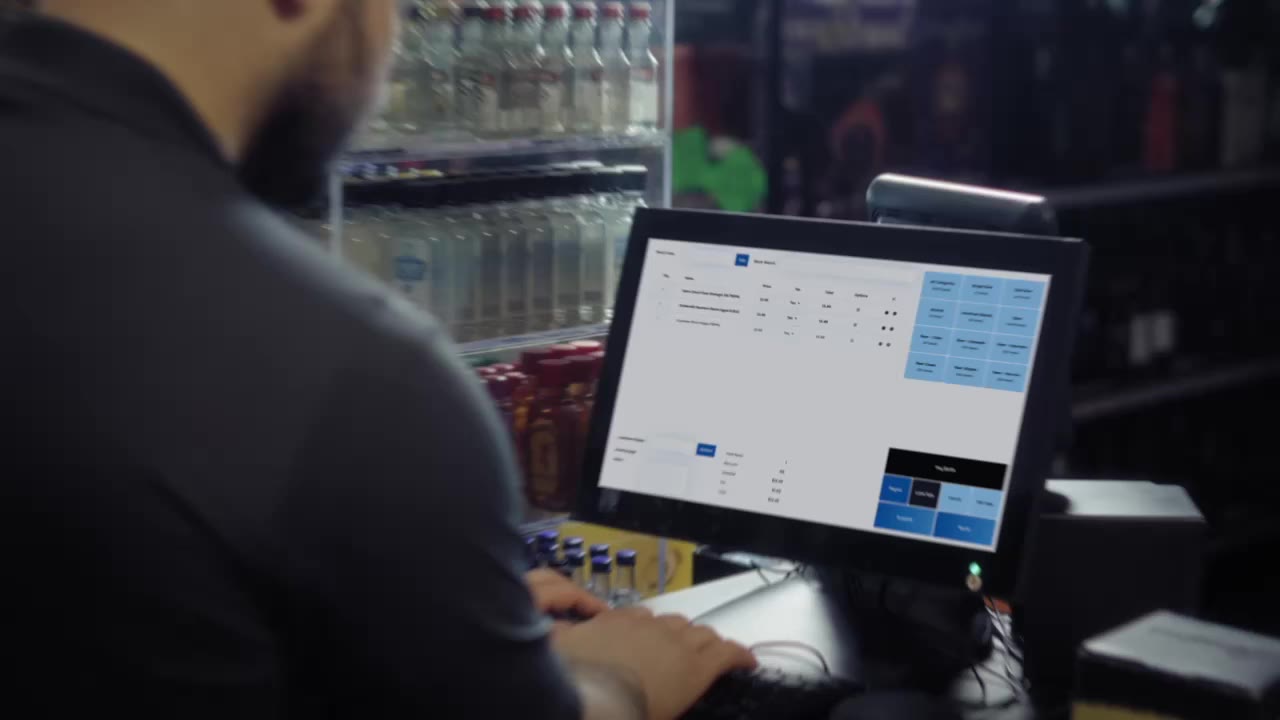 Touchscreen terminal