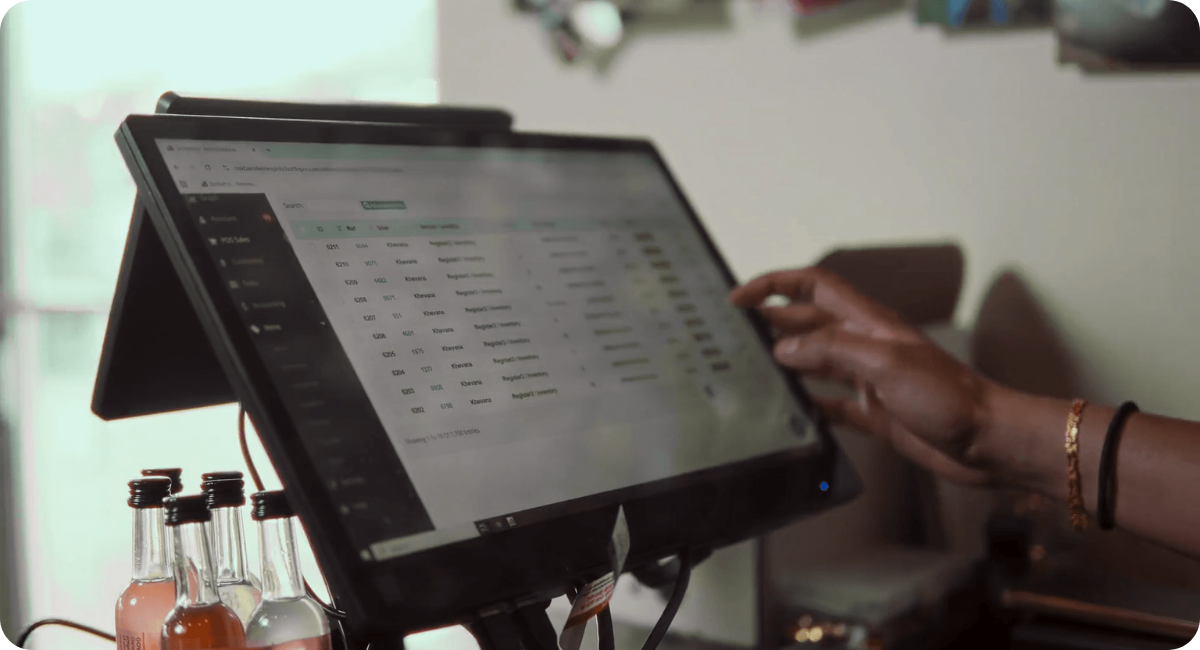 bottle POS data entry invoices