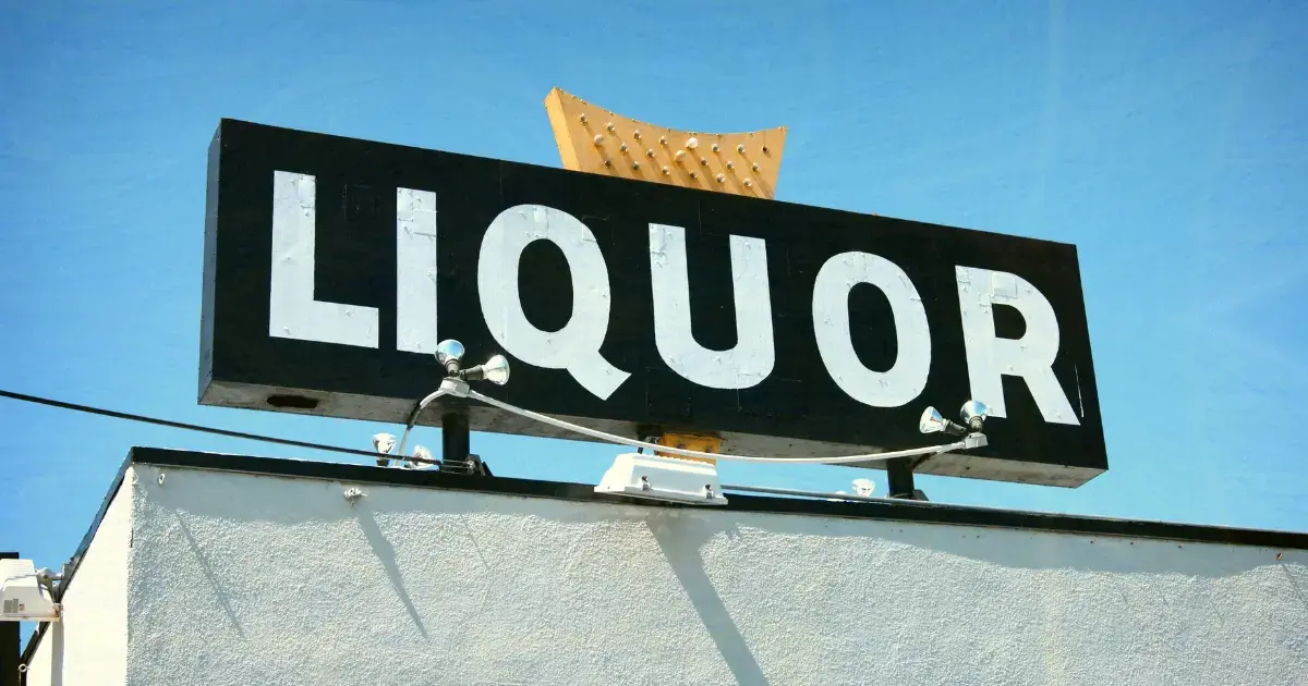 Liquor store signage